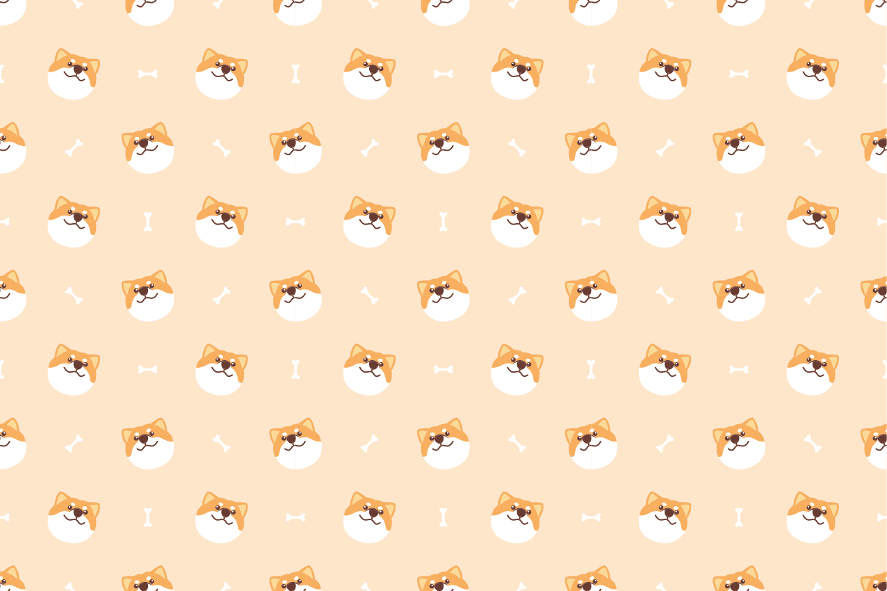 Children placemat cheerful dog faces - TenStickers