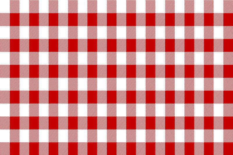 Red and white squares original placemats - TenStickers