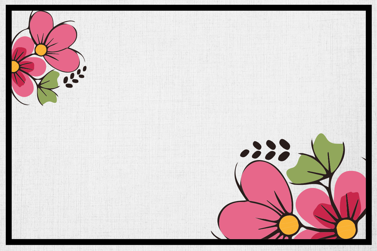 Original placemat with floral pattern design - TenStickers