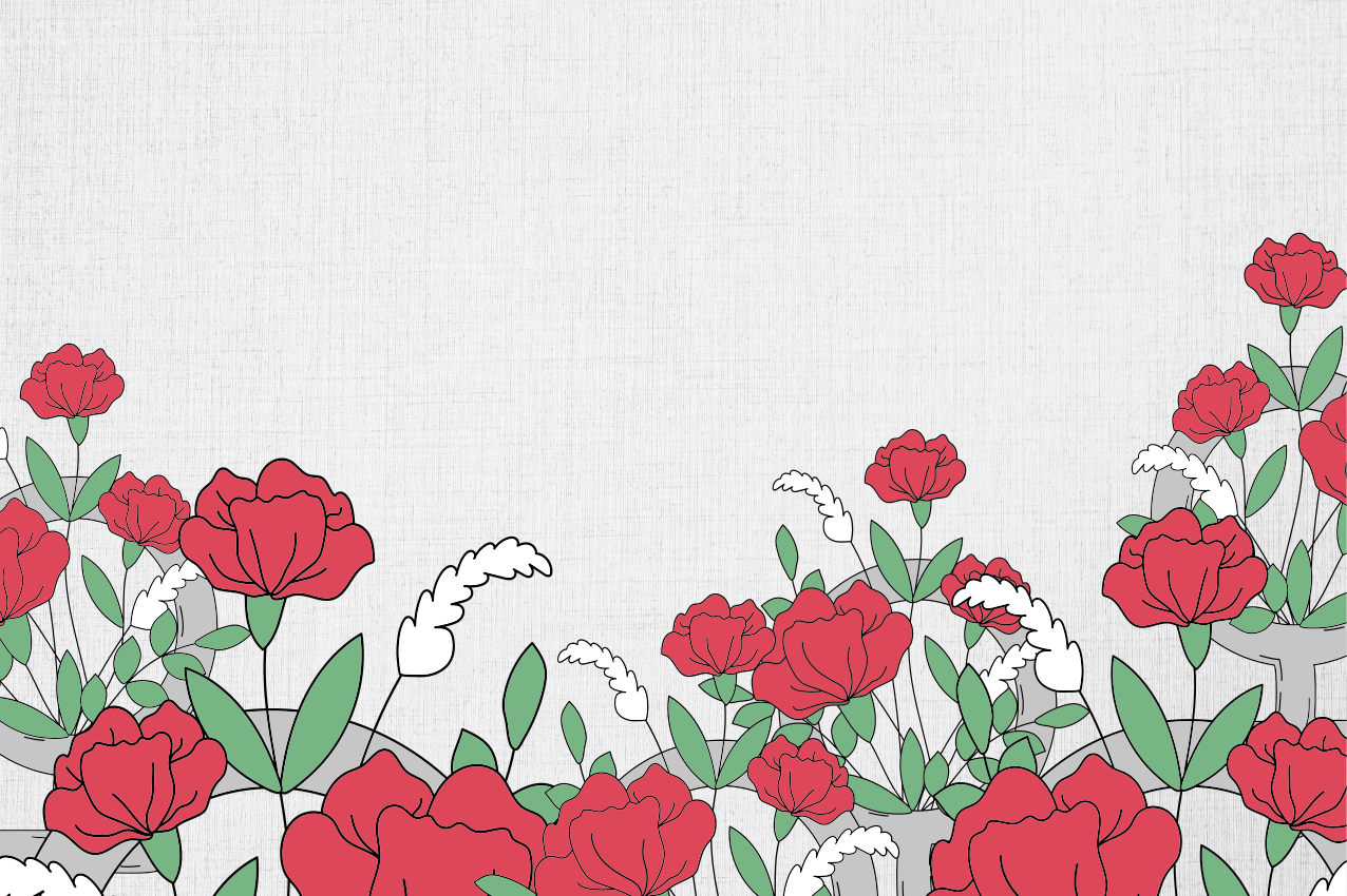 Original placemat floral design with leaves - TenStickers