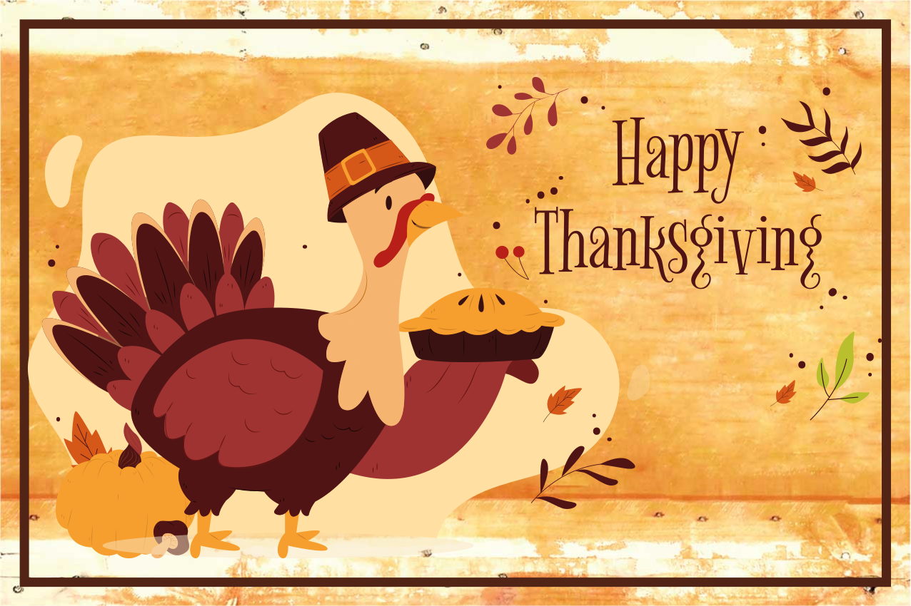 Kids thanksgiving cartoon turkey placemats - TenStickers