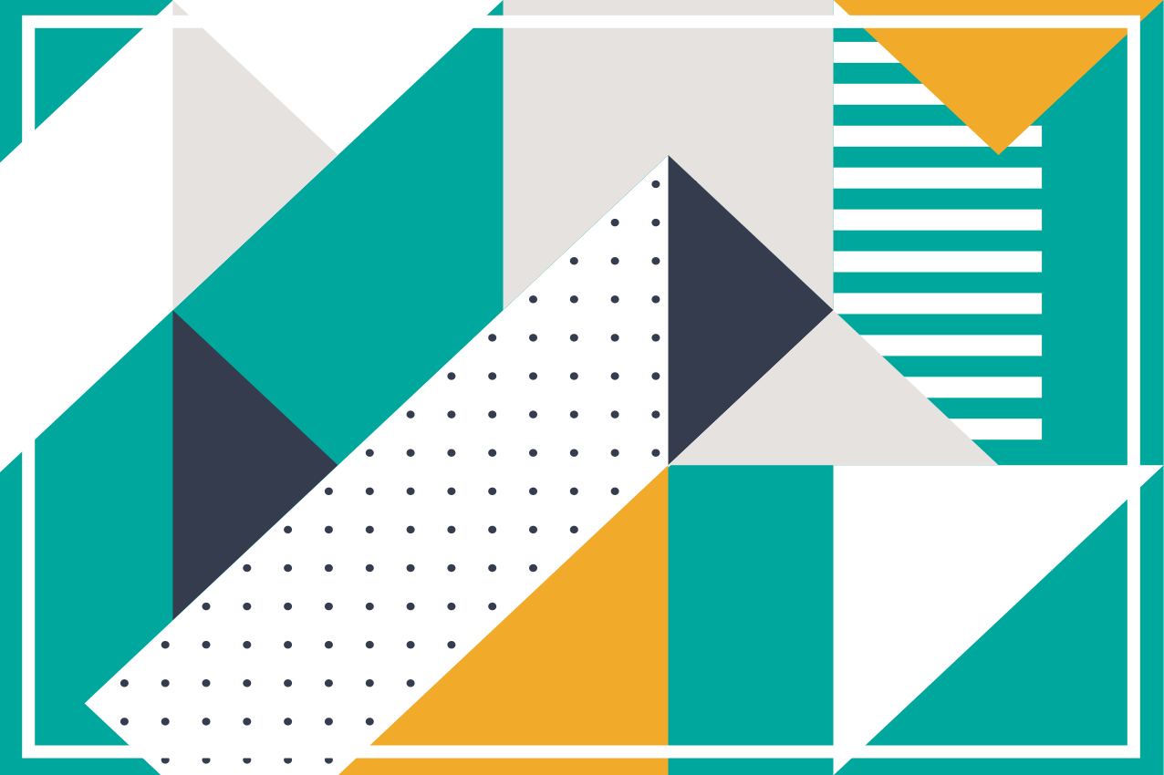 Modern placemat with geometric shape designs - TenStickers