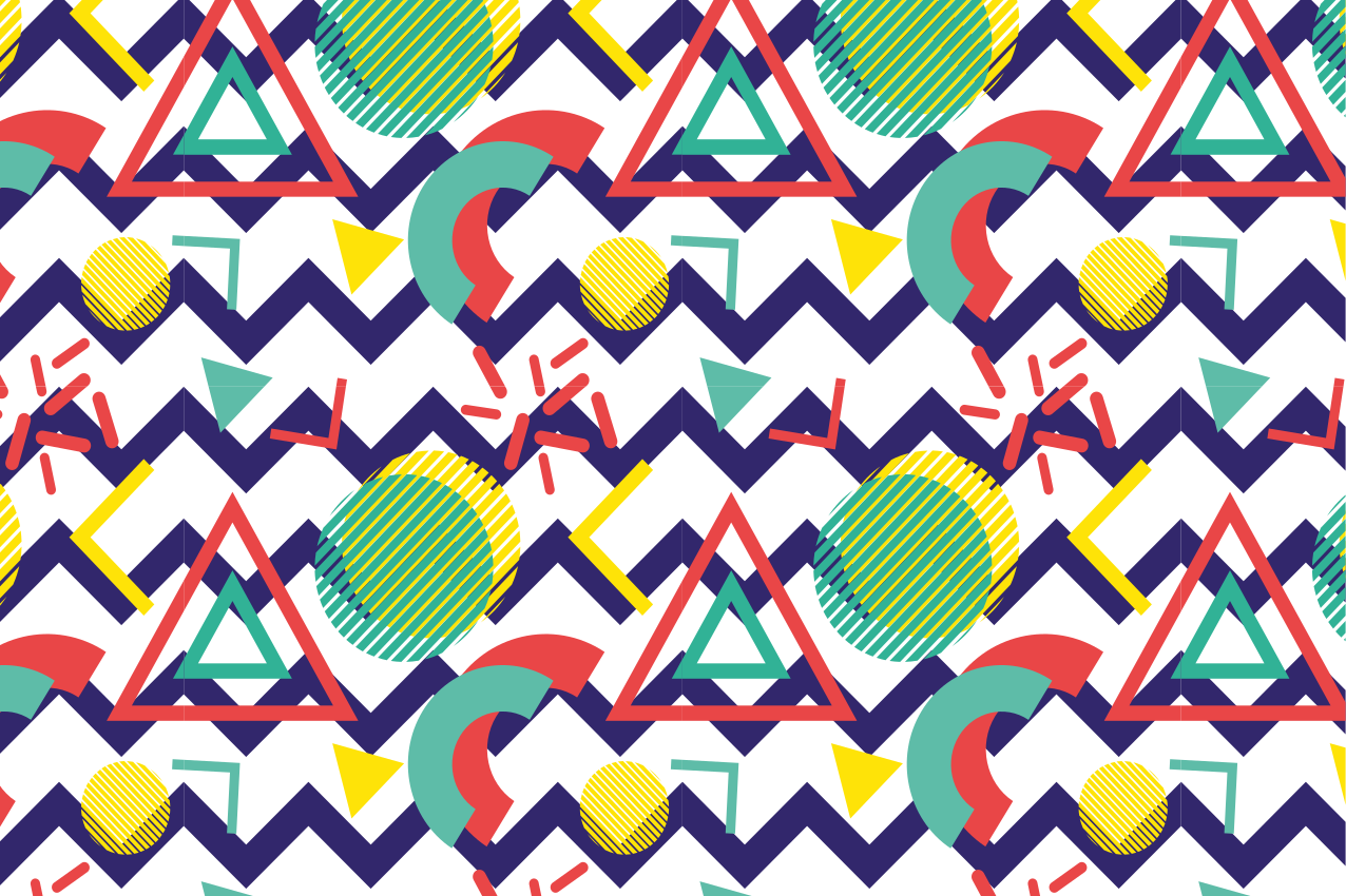 Geometry Pattern Design modern placemat - TenStickers