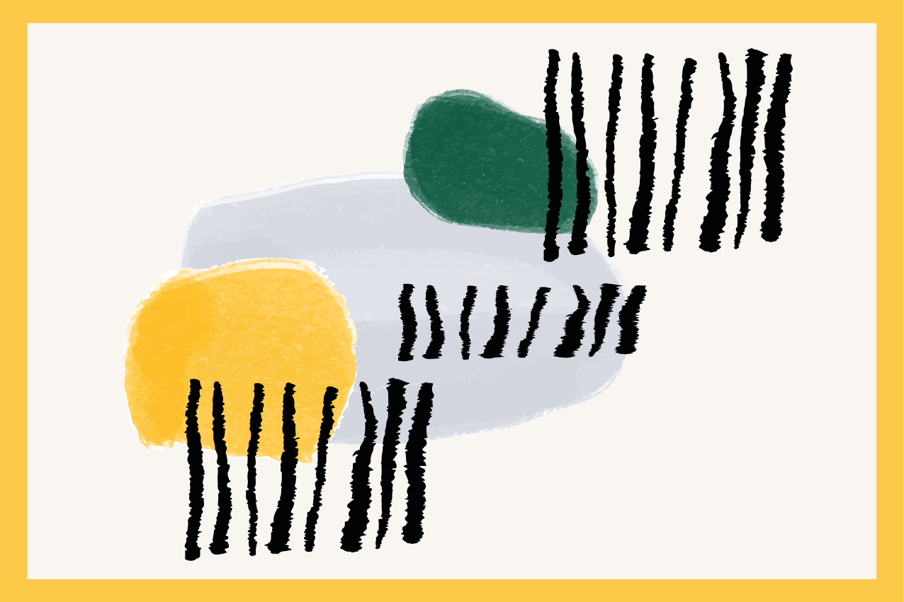 Modern placemat with vibrant geometric designs - TenStickers