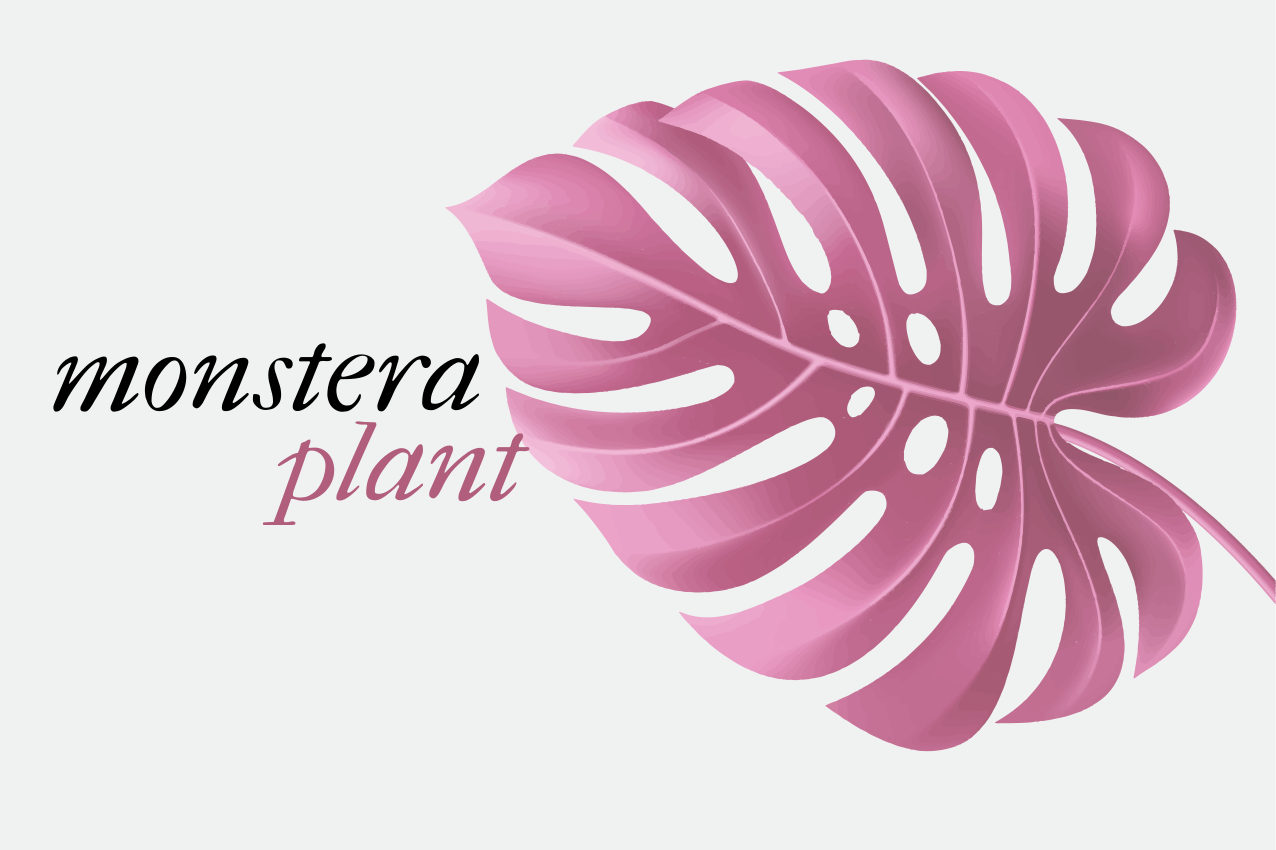 Original placemat monstera leaf design - TenStickers