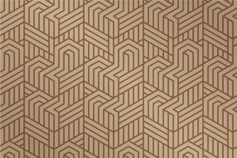 Modern placemat with geometric textured design - TenStickers