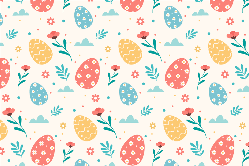 Children placemat colorful egg design - TenStickers
