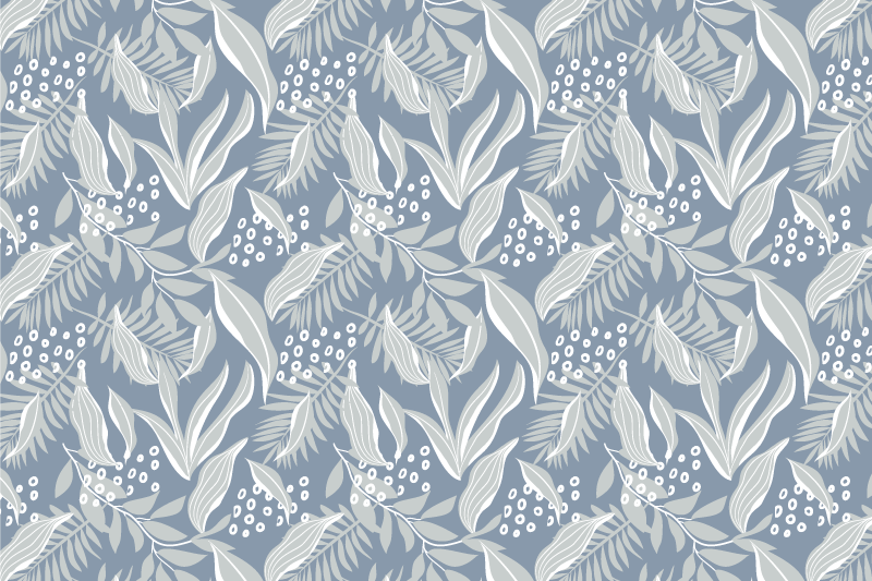 Grey floral print  elegant placemats - TenStickers