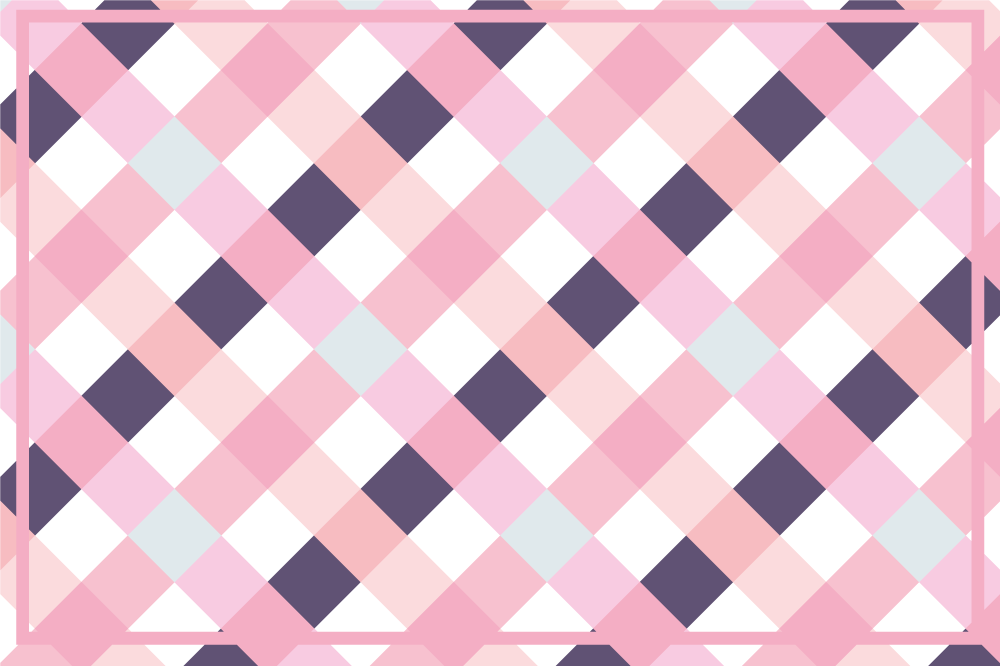 Plaid pattern with soft hues placemat - TenStickers