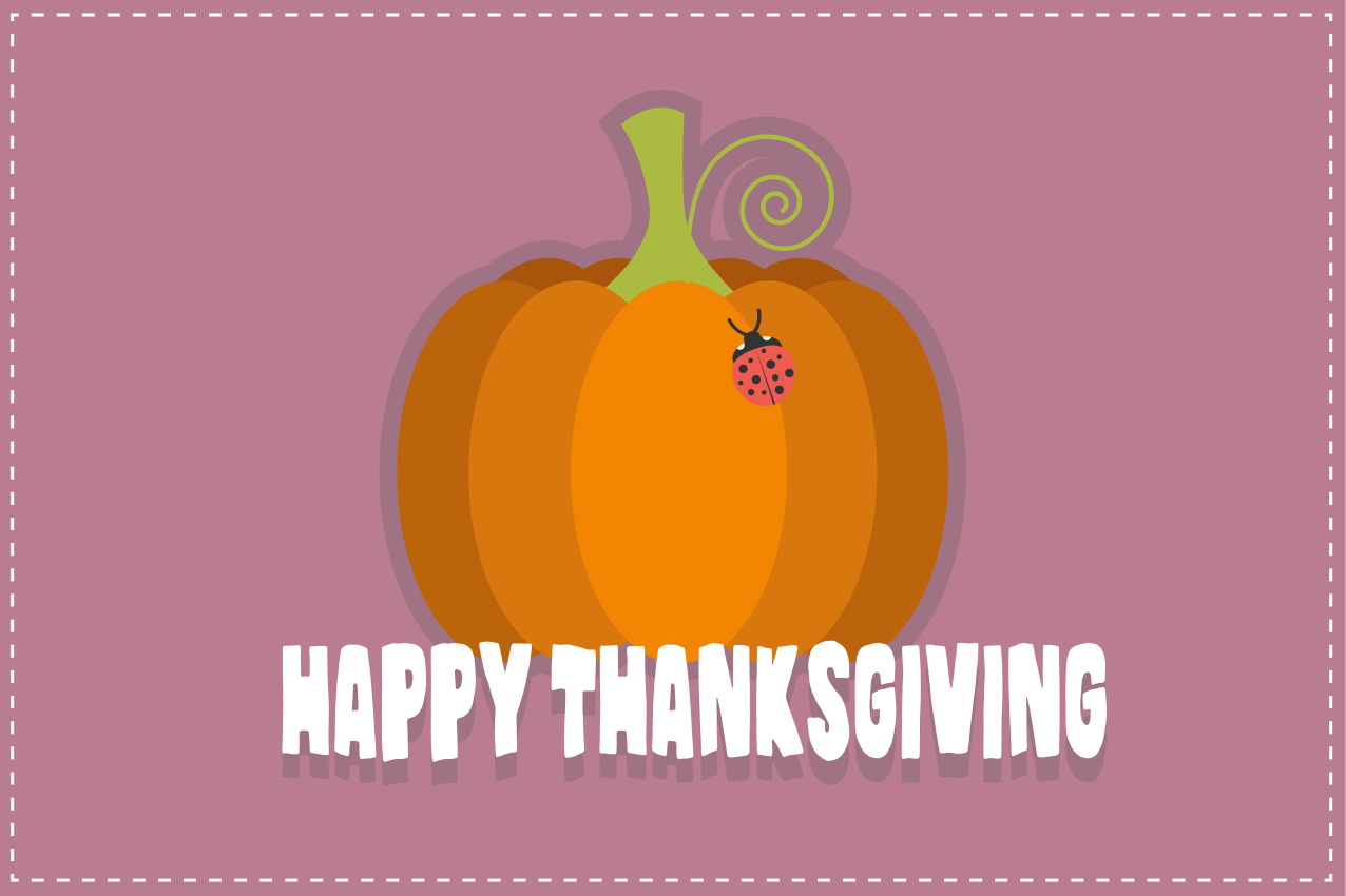 Thanksgiving pumpkin quote placemats - TenStickers