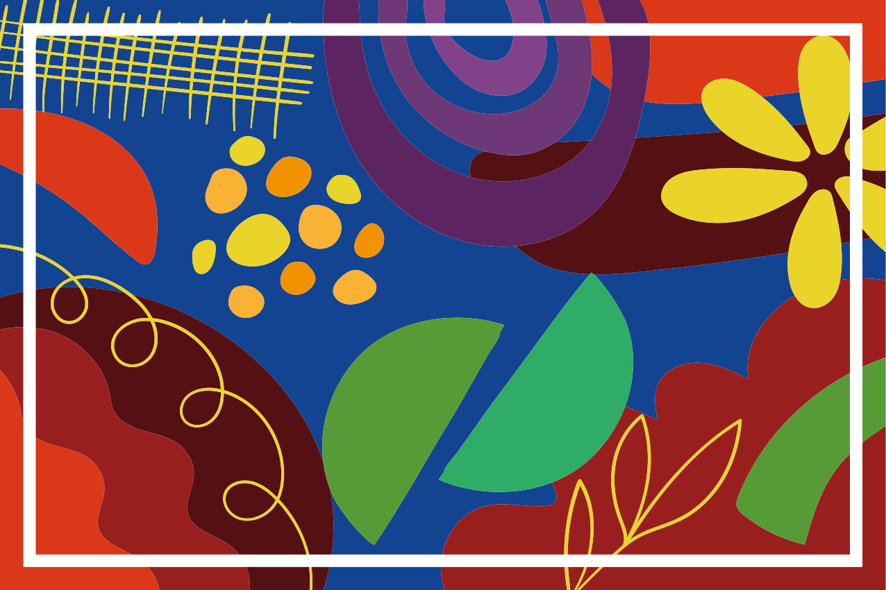 Original placemat with bold geometric designs - TenStickers