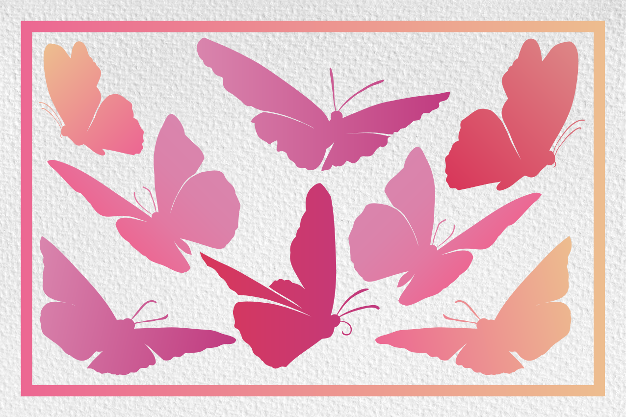 Children placemat with colorful butterfly design - TenStickers