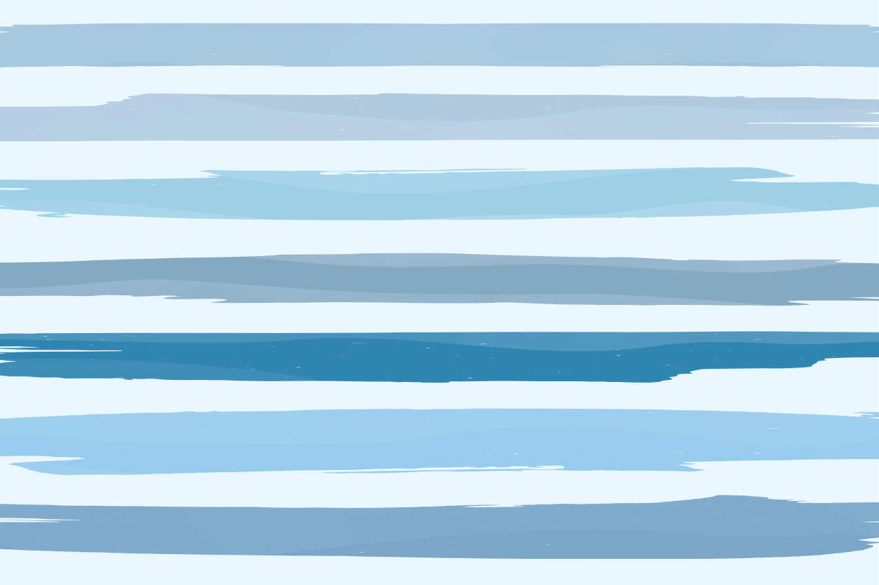 Watercolor blue stripes vinyl placemats- - TenStickers