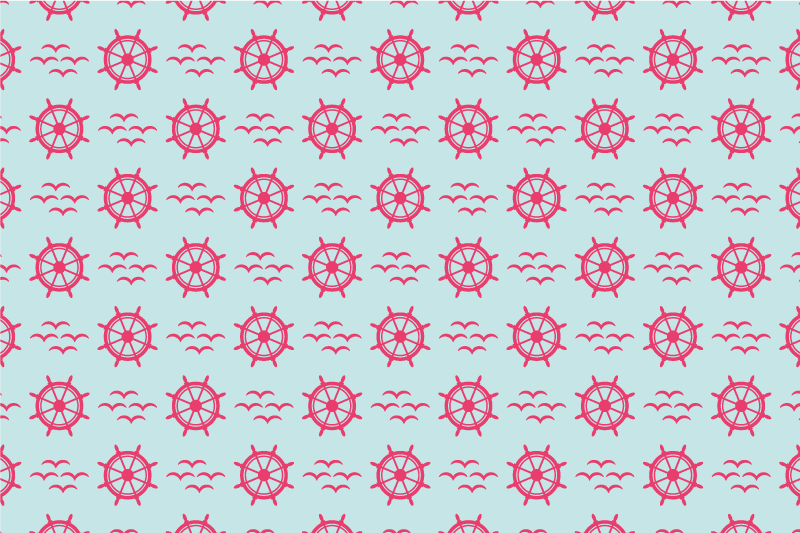 Original placemat nautical steering wheel design - TenStickers