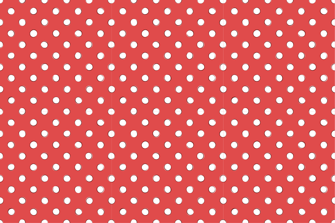 Original placemat polka dot design - TenStickers