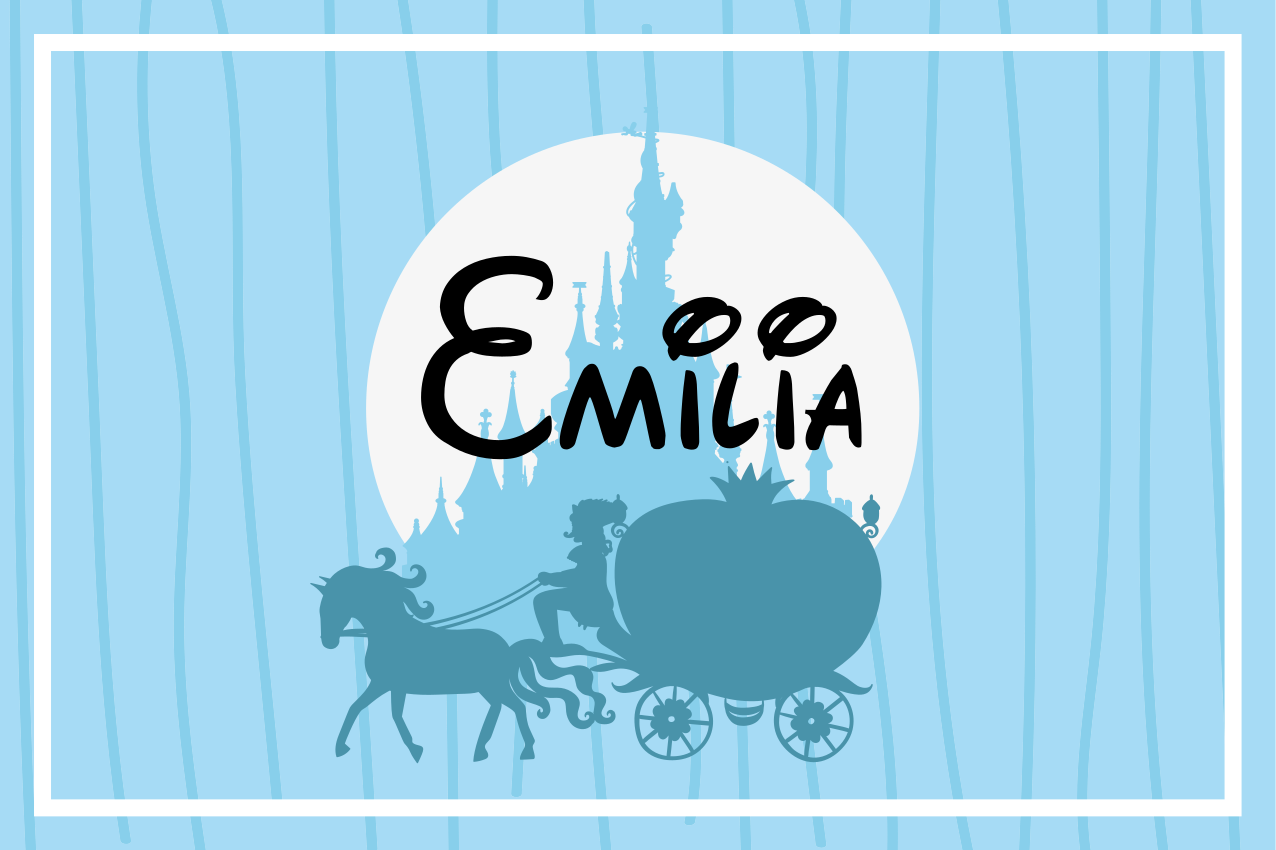 Castle with  carriage and a horse placemats - TenStickers