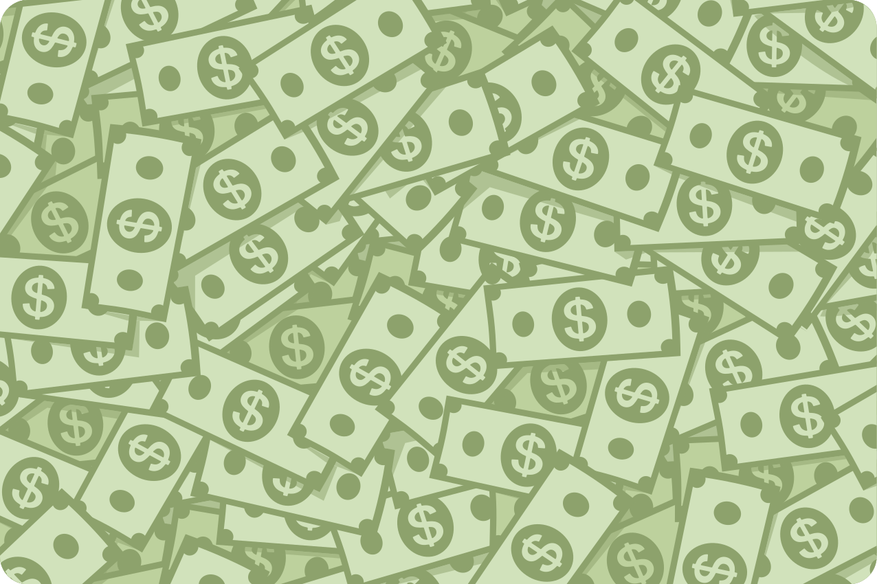 Original placemat cash pattern design - TenStickers