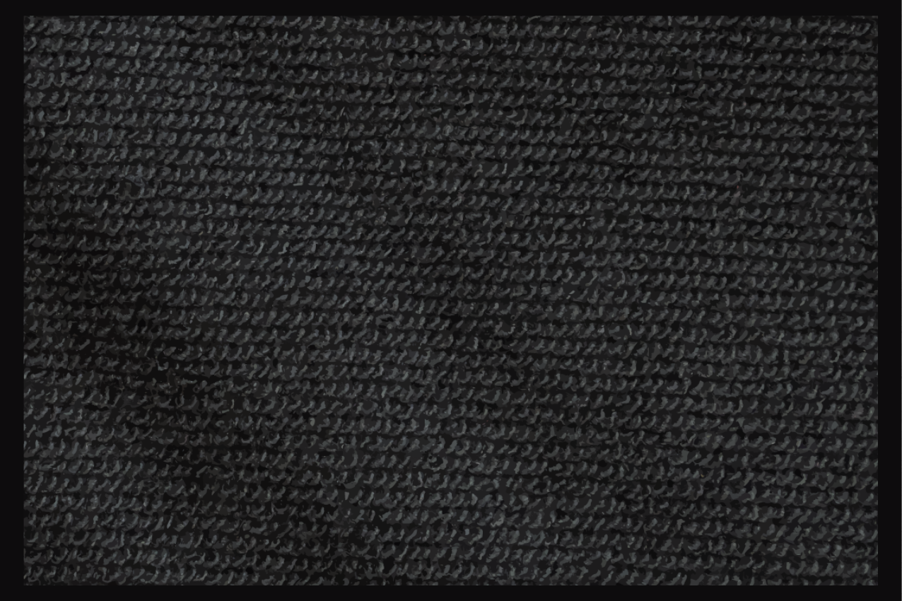 Black natural fiber imitation placemats - TenStickers