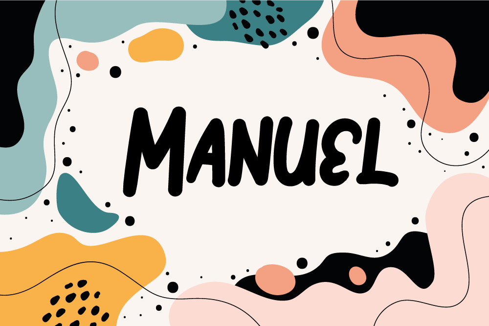 Children placemat vibrant abstract shapes - TenStickers