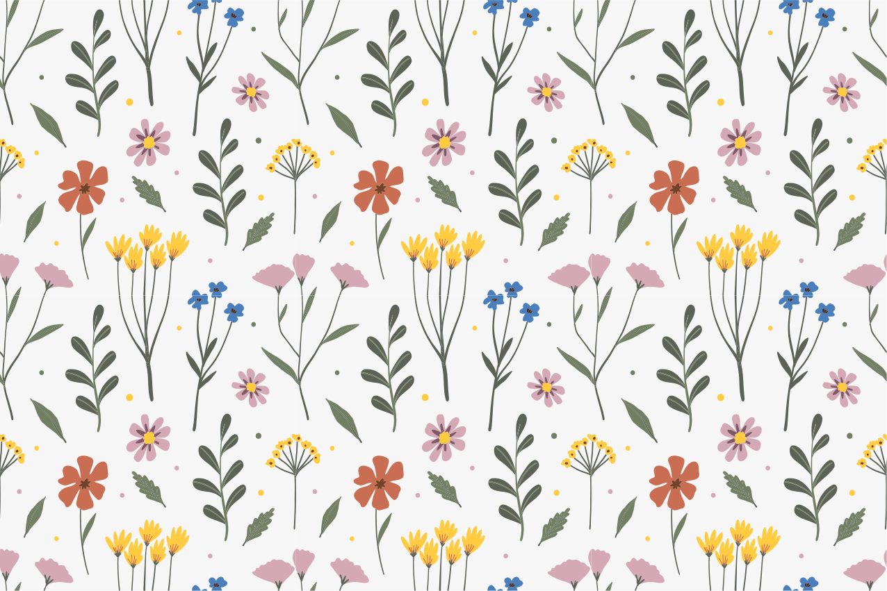 Original placemat with floral design features - TenStickers