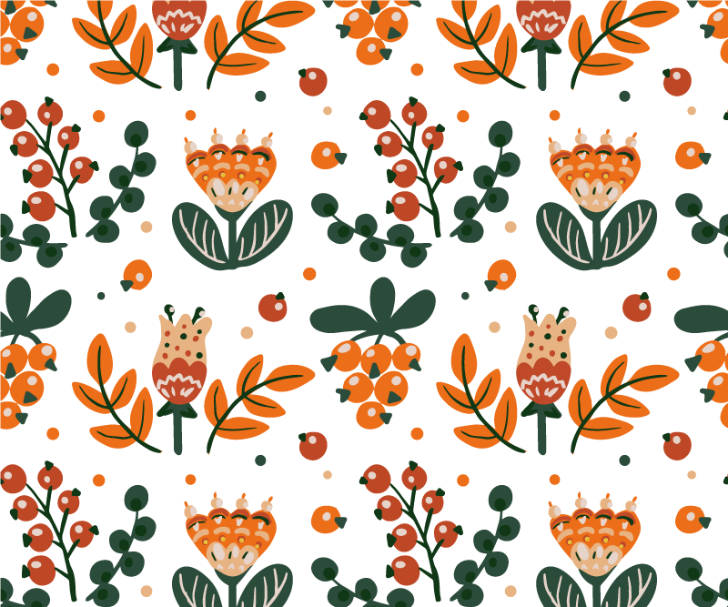 Original placemat botanical arrangement with foliage - TenStickers