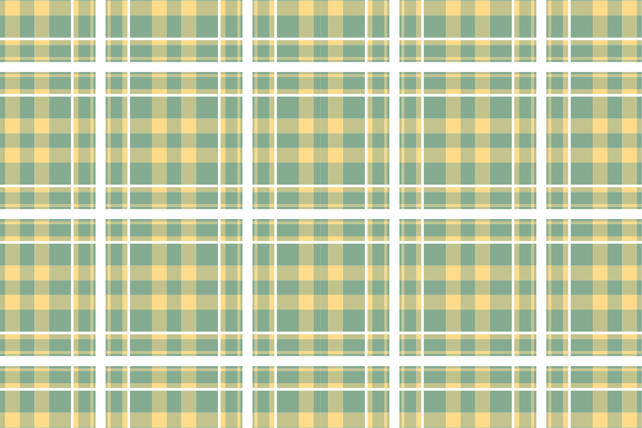 Checkered pattern textile placemat - TenStickers