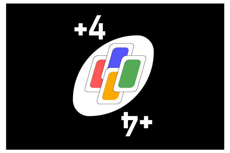 UNO color cards designs   original placemats - TenStickers