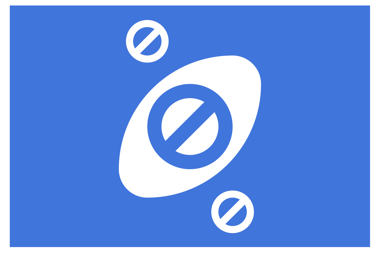 Modern placemat in minimalist blue design - TenStickers