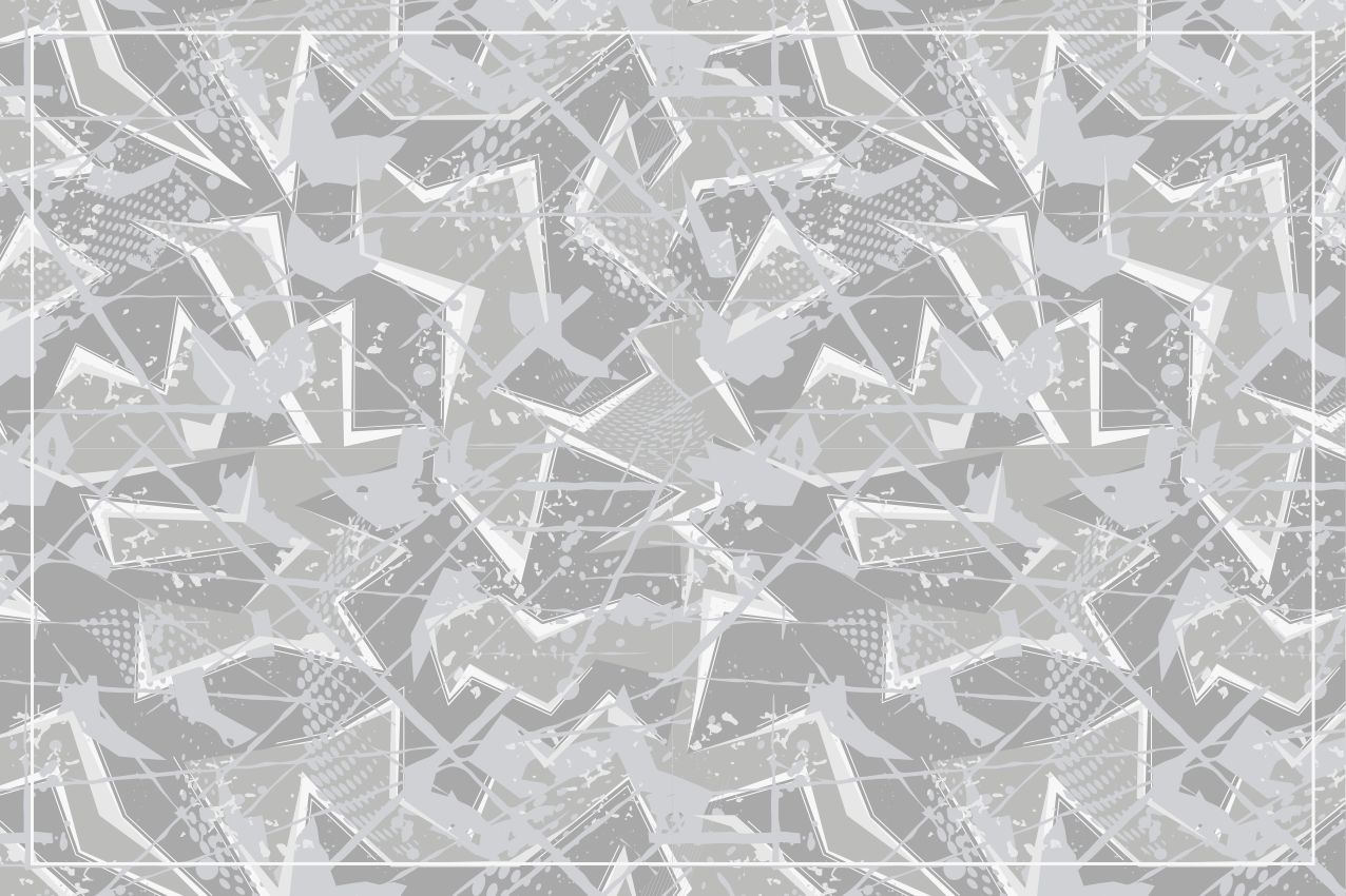 Gray 80's fine graphics original placemats - TenStickers