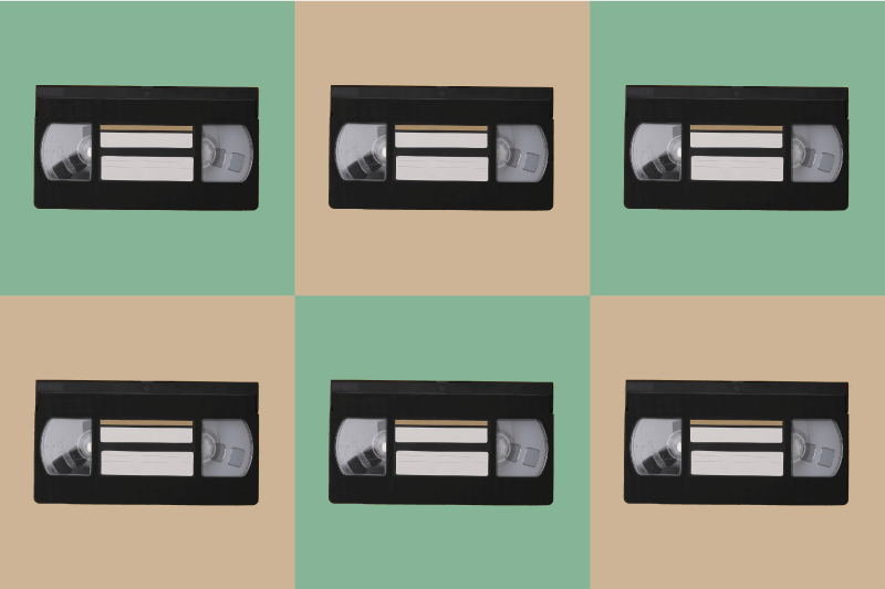 Original placemat vintage vhs tape design - TenStickers