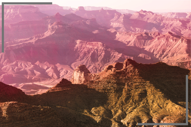 Modern placemat mountain landscape design - TenStickers