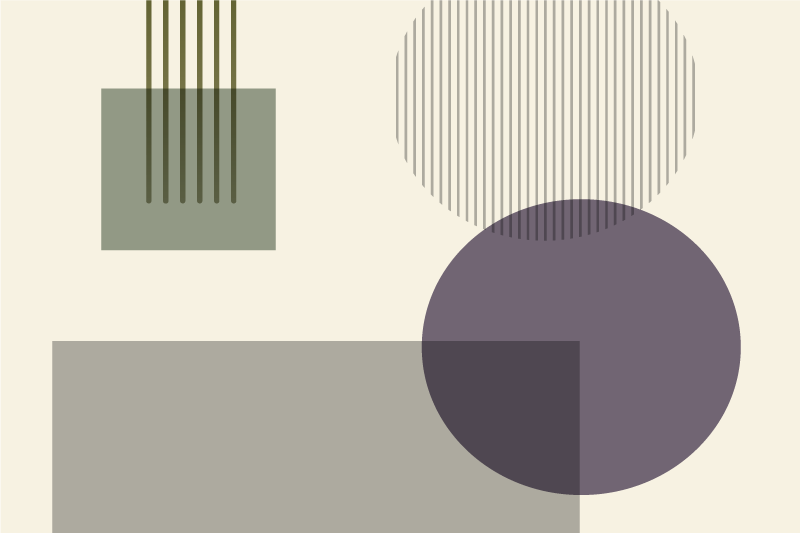 Modern placemat with geometric shapes design - TenStickers