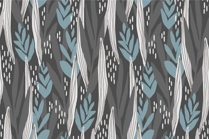 Floral gray aquarella elegant placemats - TenStickers