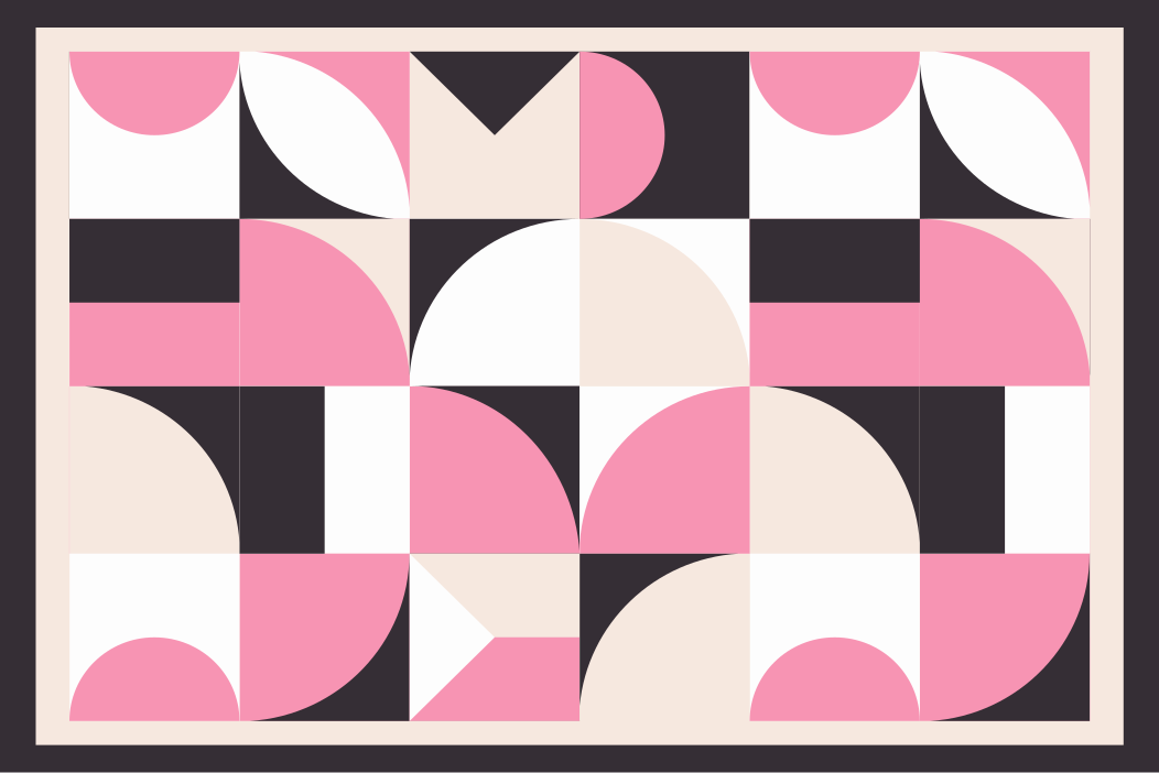 Modern placemat geometric patterned design - TenStickers