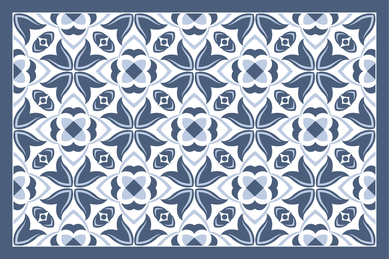 Placemat with elegant botanical design - TenStickers