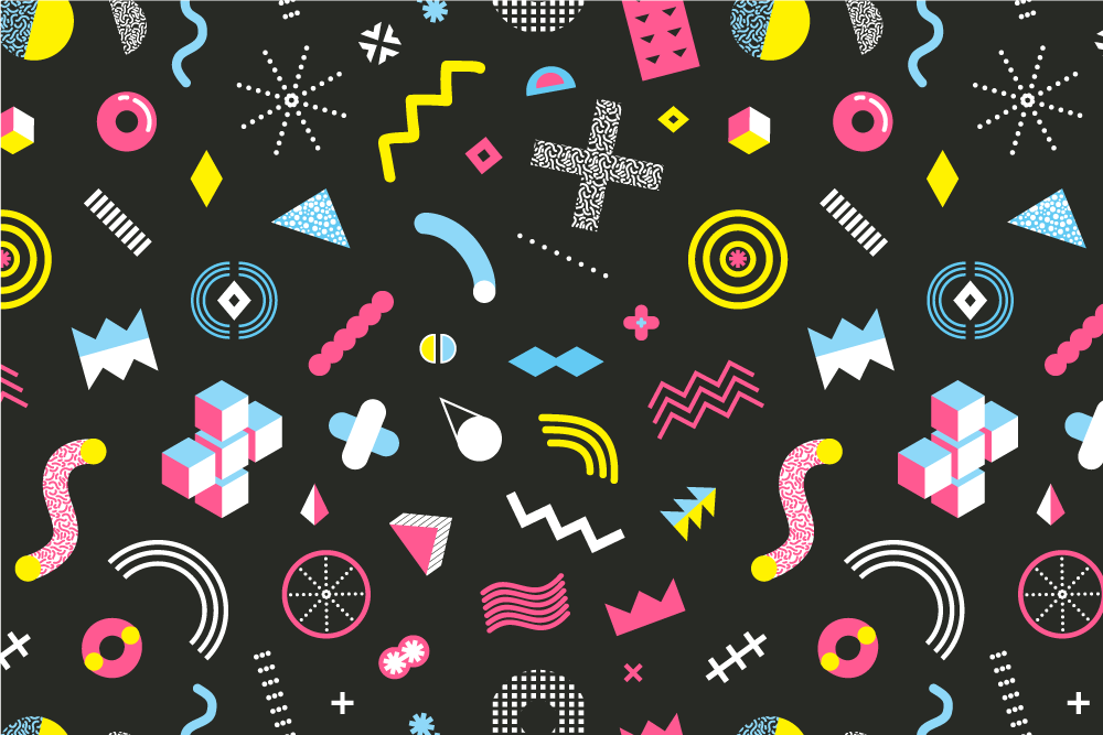 Original placemat vibrant geometric design - TenStickers