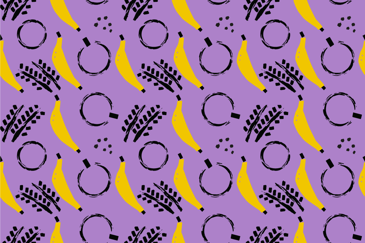 Original placemat banana pattern design - TenStickers