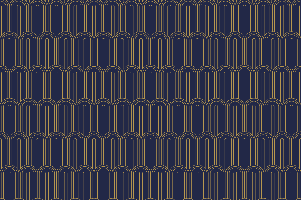 Modern placemat with elegant arched lines - TenStickers