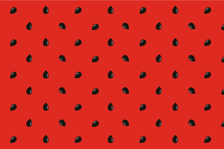 Seamless pattern watermelon original placemats - TenStickers