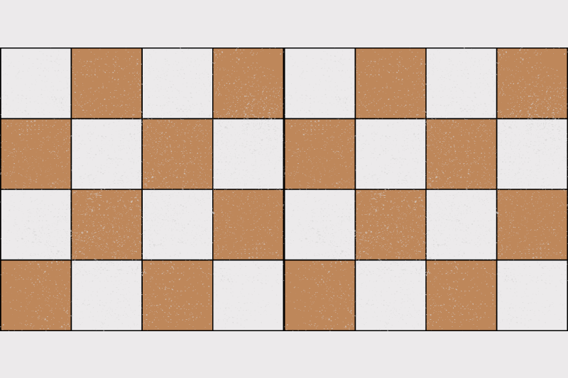 Checkerboard pattern placemat - TenStickers