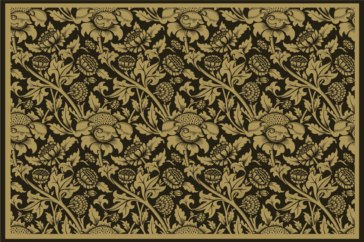 Elegant placemat botanical sophistication - TenStickers