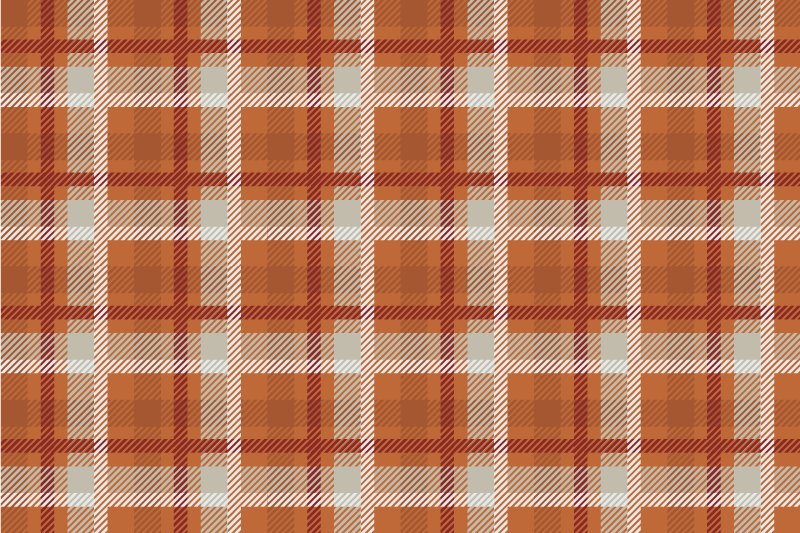 Checkered orange pattern elegant placemat - TenStickers