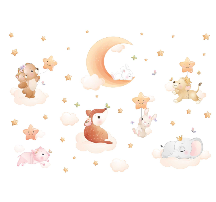 Sweet dreams nursery mural - TenStickers