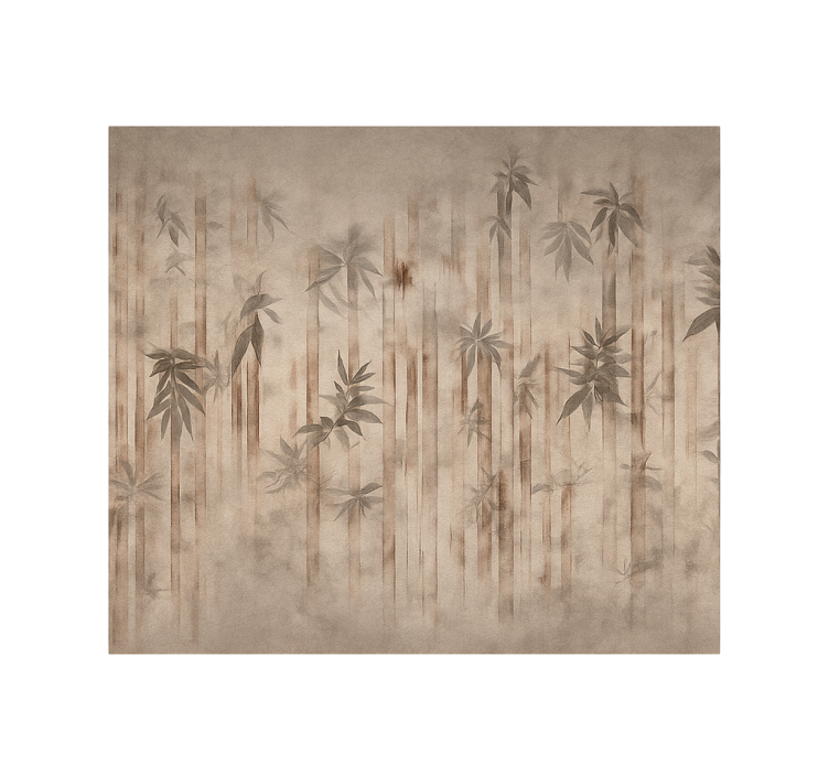 Vintage bamboo forest mural for living room - TenStickers