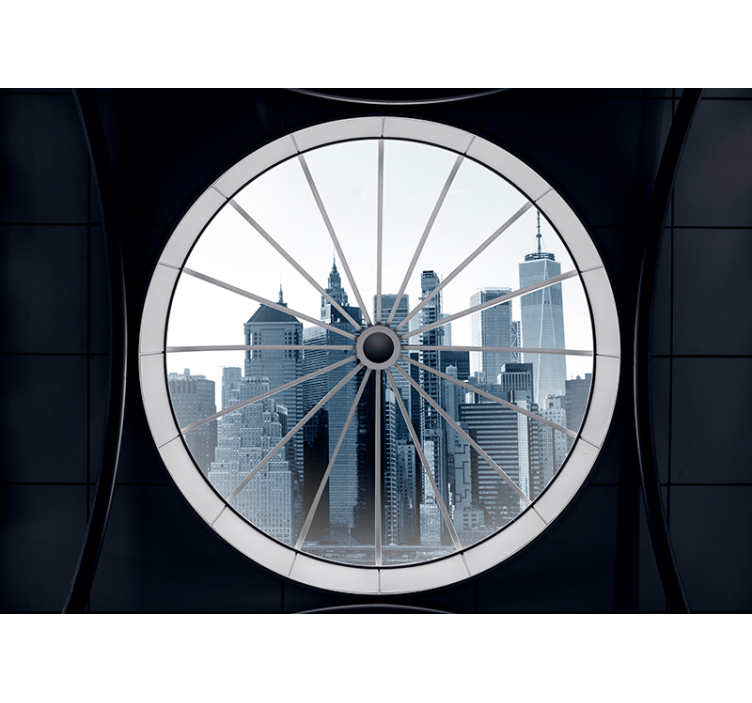 Cold city wall mural for your home - TenStickers