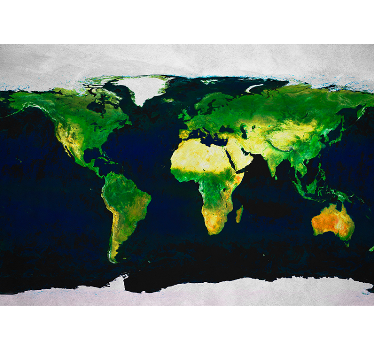 Stunning World map wall mural - TenStickers