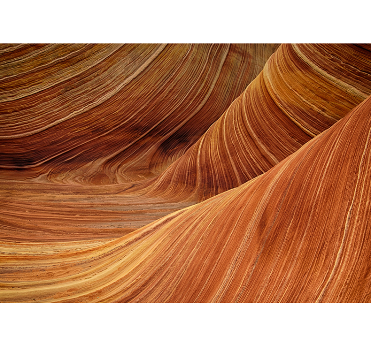 Landscape mural wallpaper earth's undulating waves - TenStickers