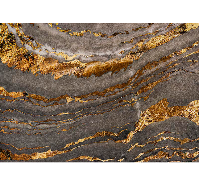 Luxurious Gold and Blue marble wall mural - TenStickers