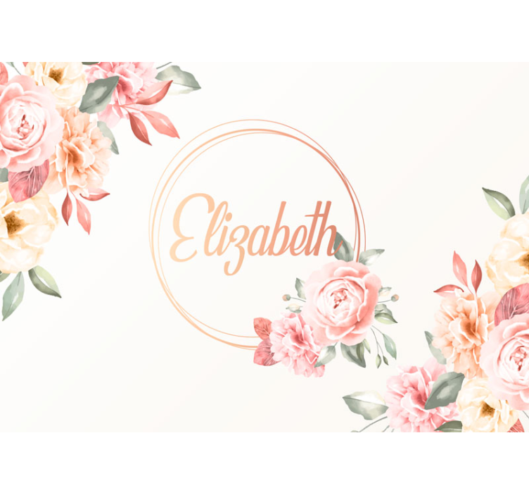 Flower mural custom botanical design - TenStickers