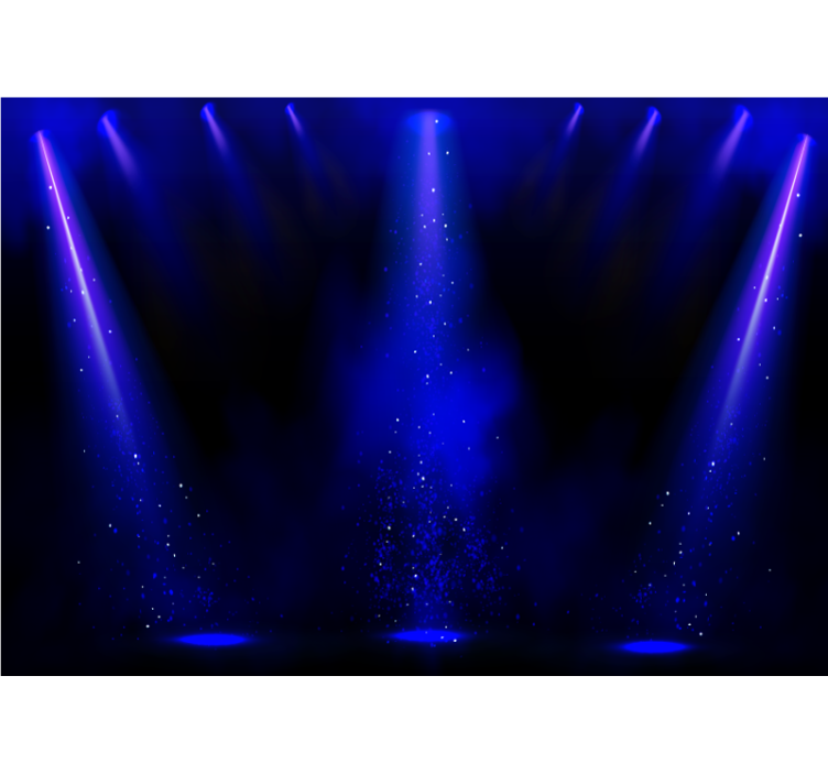 Abstract wall mural with spotlight particles effect - TenStickers